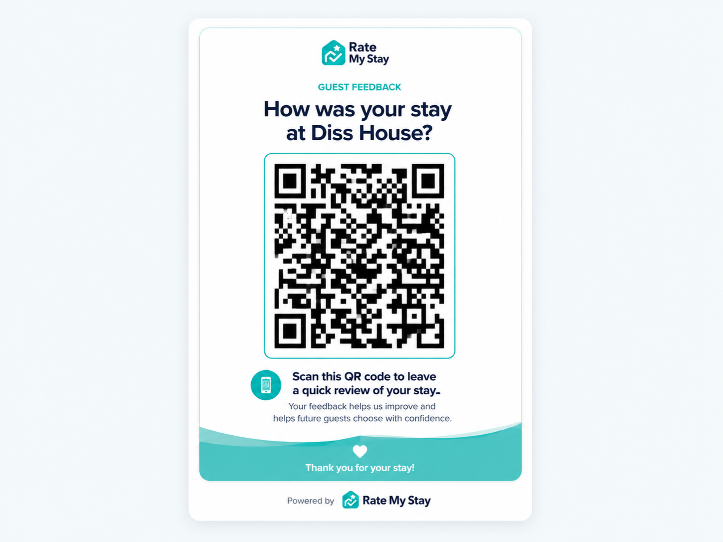 Guest QR poster